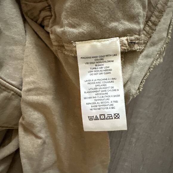 Free People Kauai Washed Pocket Trousers Pants Ruched Utility Iced CoffeeXL NEW - Picture 7 of 12